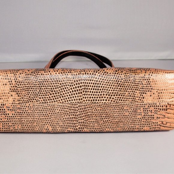 UNIQUE – Exotic Vintage Peach Lizard Handbag 50s - Picture 5 of 6